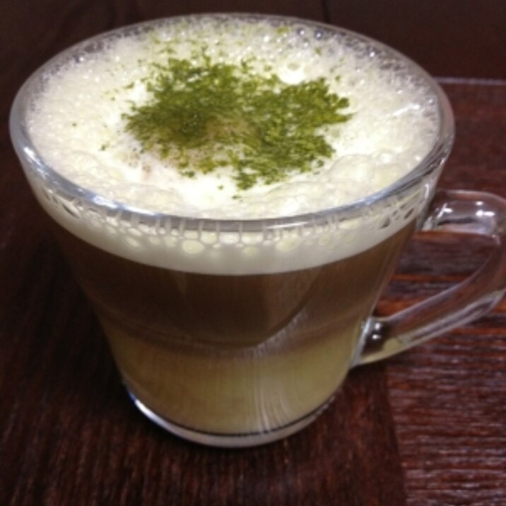 バリスタで抹茶カプチーノ